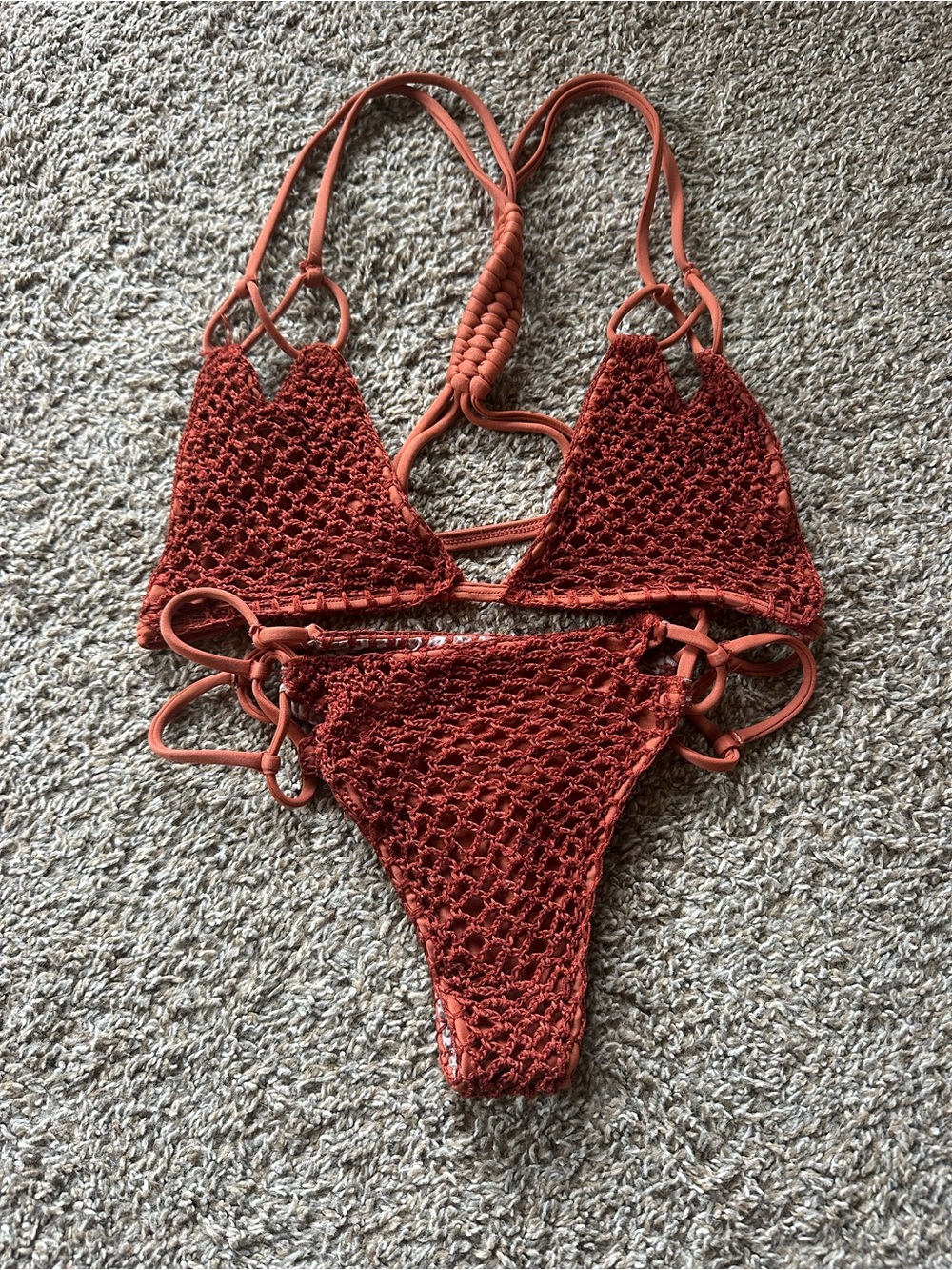 acacia swimwear set + green top